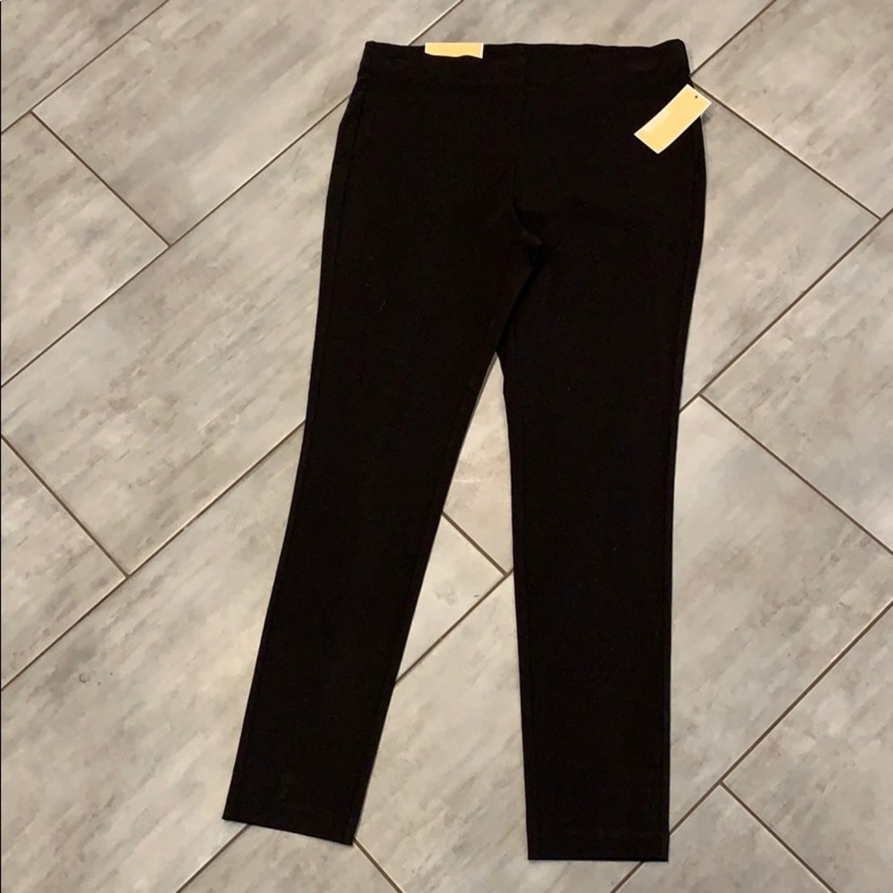 Michael Kors super skinny pull on black dress pant